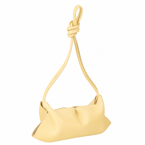 Peking bag in smooth leather butter yellow